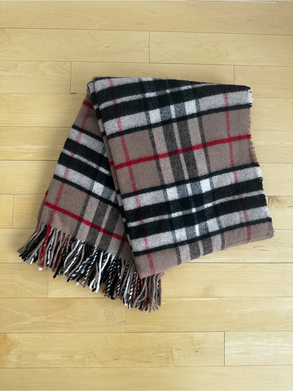 James Pringle Weaver Throw Blanket - Camel Thomson
